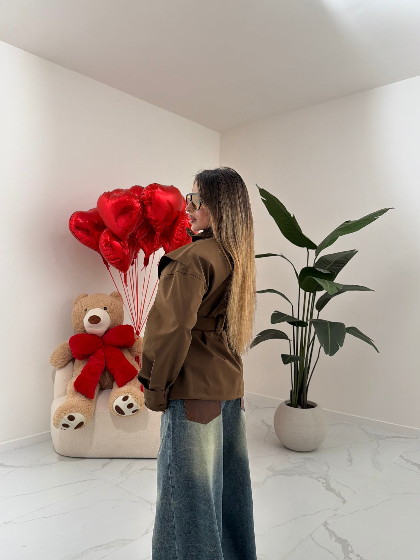 TRENCH DEVONNE MARRONE