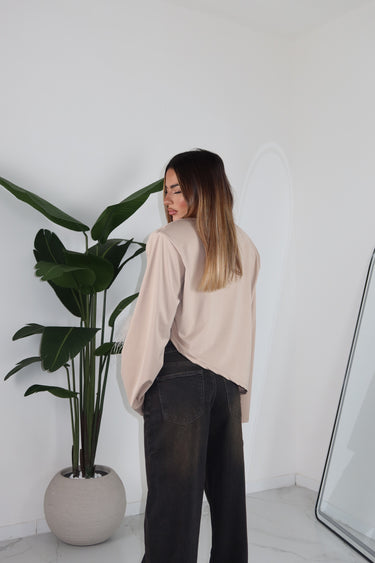 MAGLIA FEATHER BEIGE