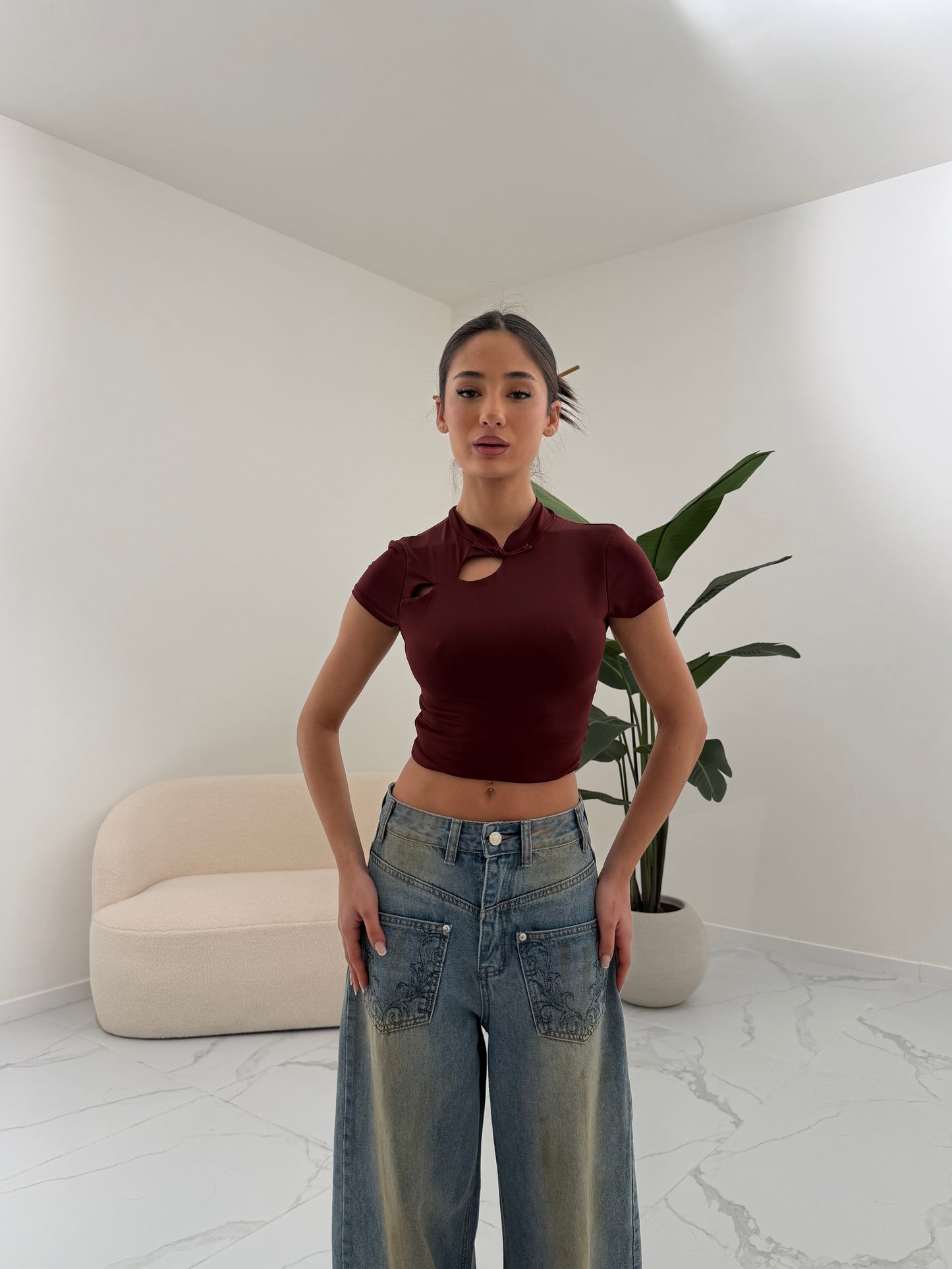 MAGLIA MISYA BORDEAUX