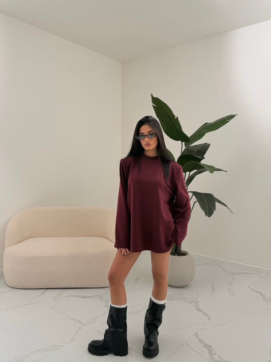 MAXI FELPA NOTORIUS BORDEAUX