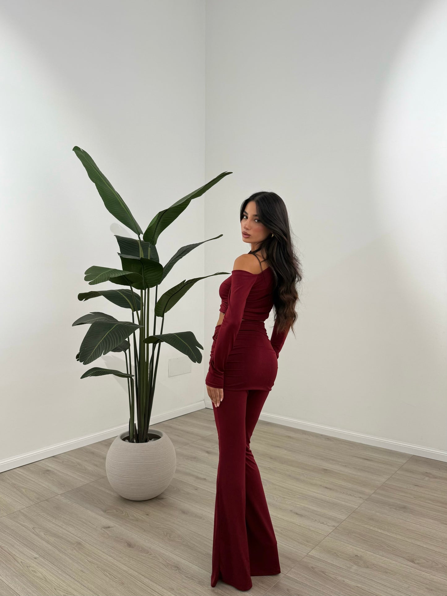 COORD SET WANDA BORDEAUX