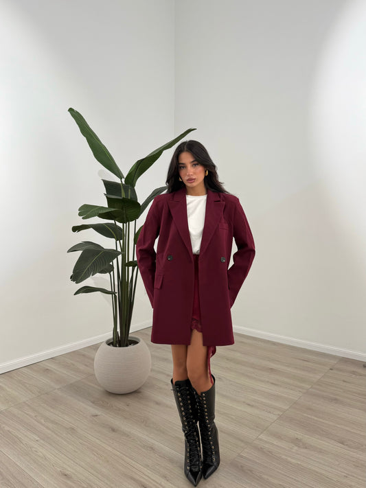 GIACCA JUSTER BORDEAUX