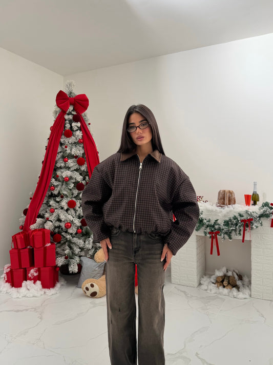 BOMBER SQUARE MARRONE