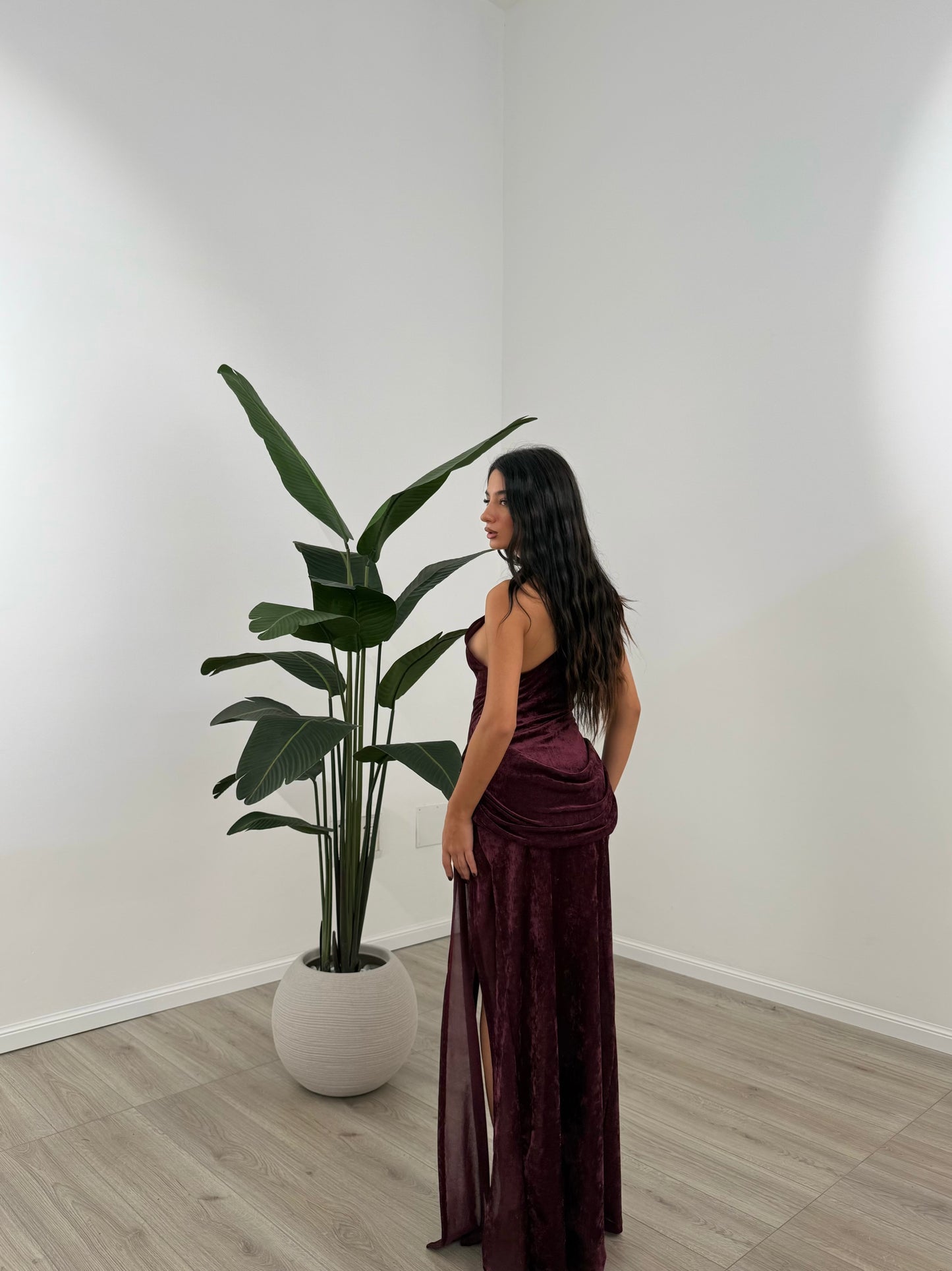 ABITO MARGOT BORDEAUX