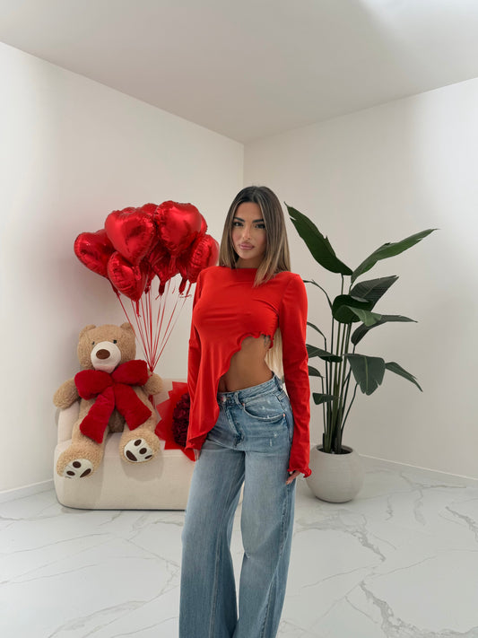 MAGLIA TRANSVERSE ROSSA