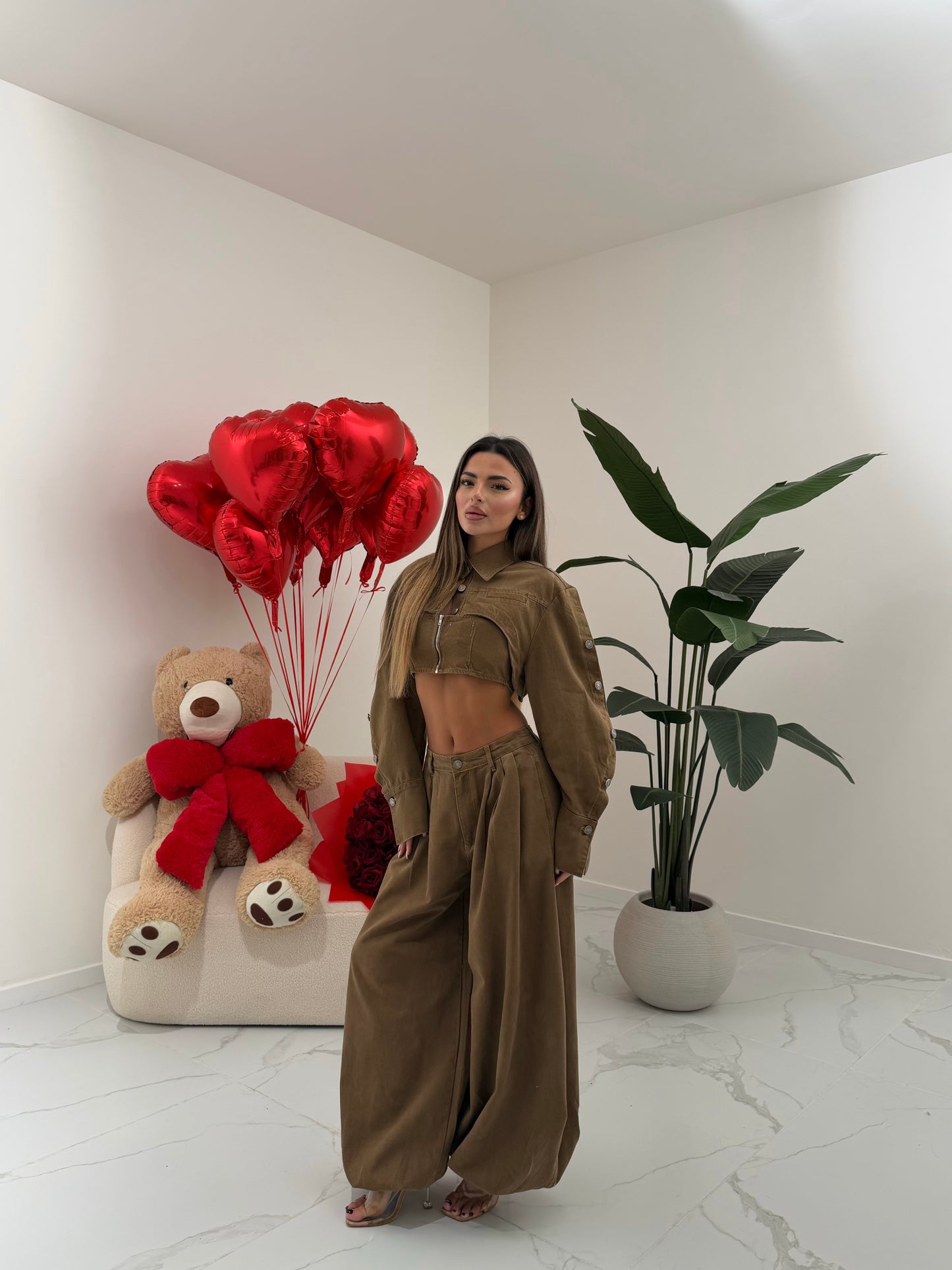 COORD SET AIRLINE MARRONE