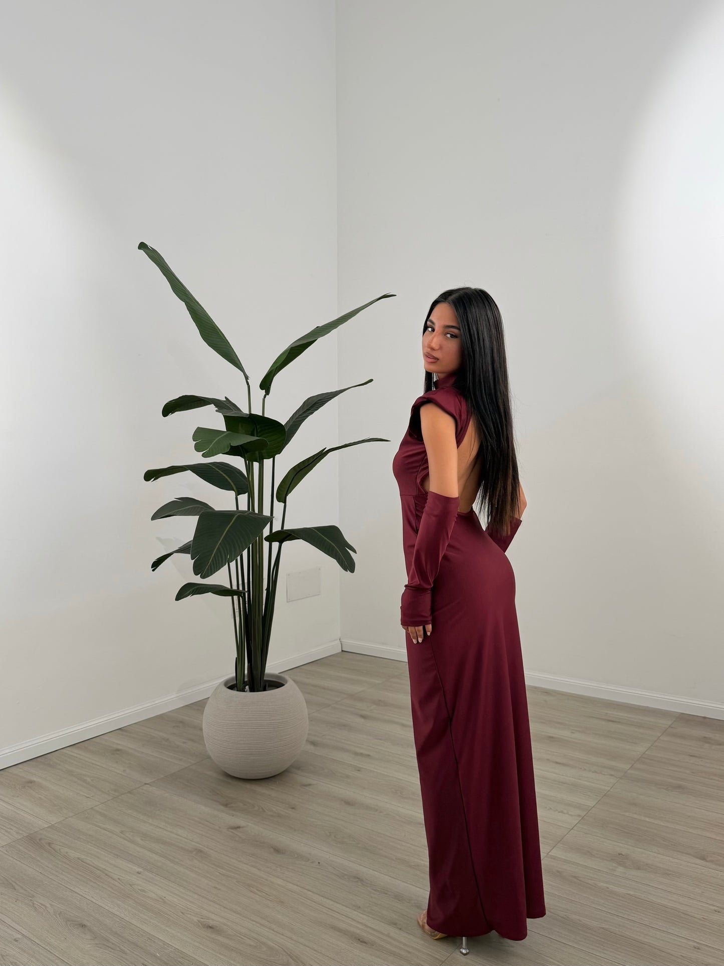 ABITO DIVIDED BORDEAUX