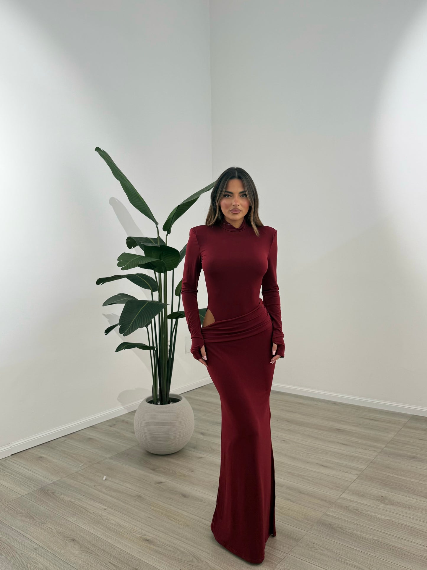 ABITO SERENA BORDEAUX