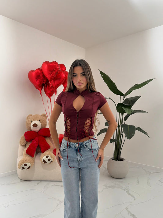 MAGLIA PROHIBITED BORDEAUX