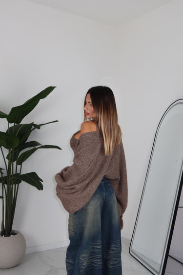 CARDIGAN XIMENA MARRONE