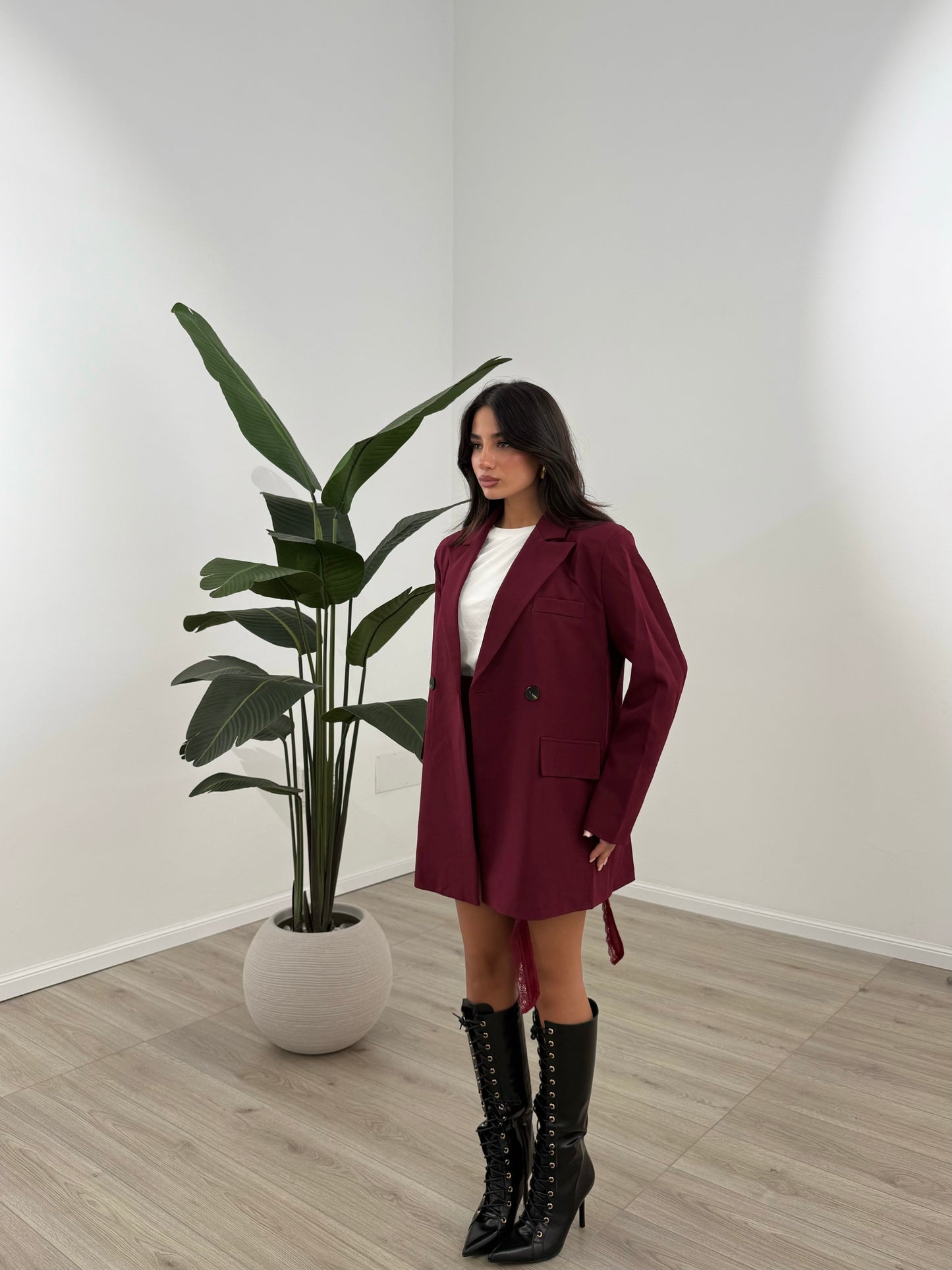 GIACCA JUSTER BORDEAUX