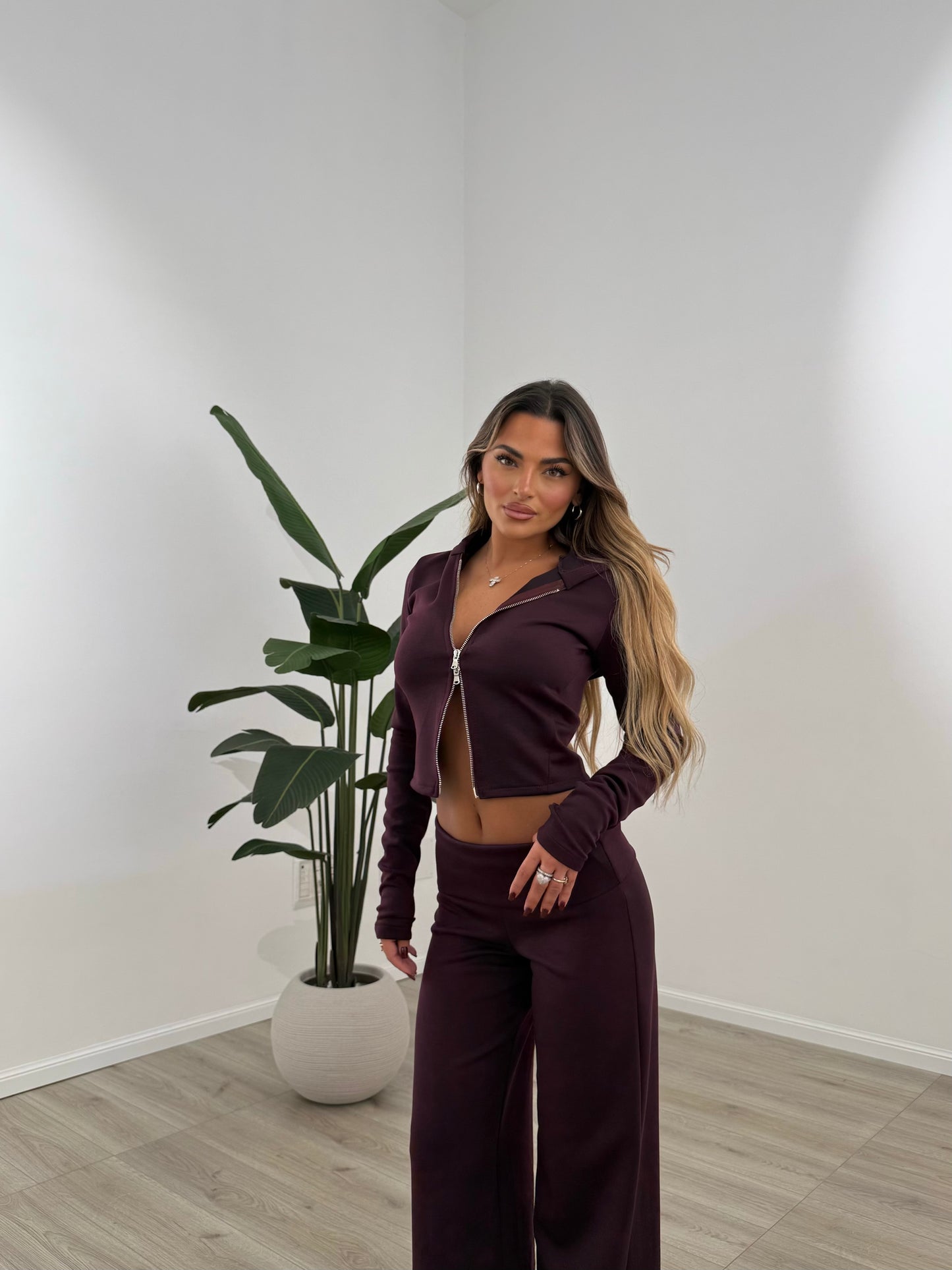 COORD SET COMFORT BORDEAUX