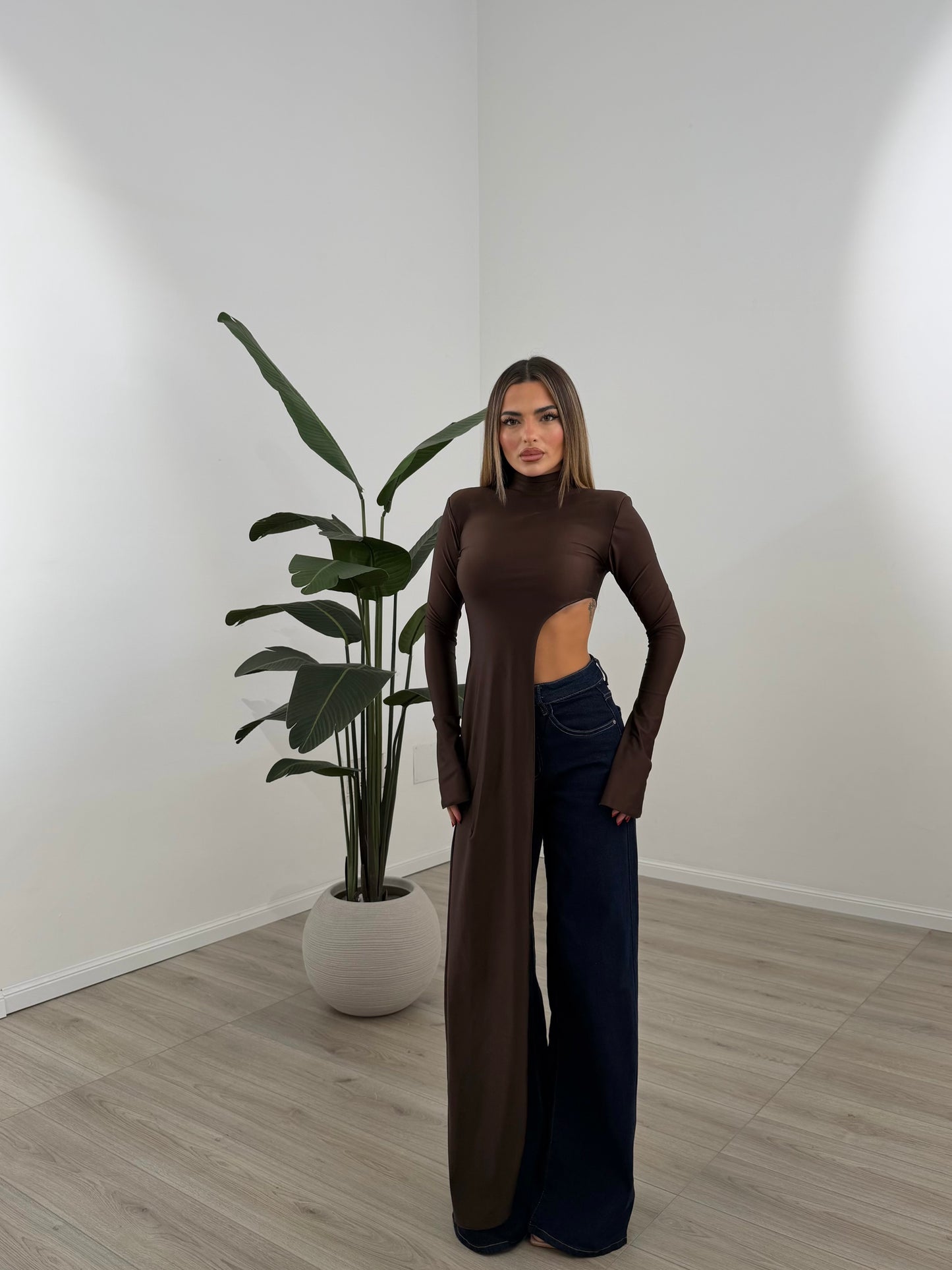 MAGLIA ALONGSIDE MARRONE