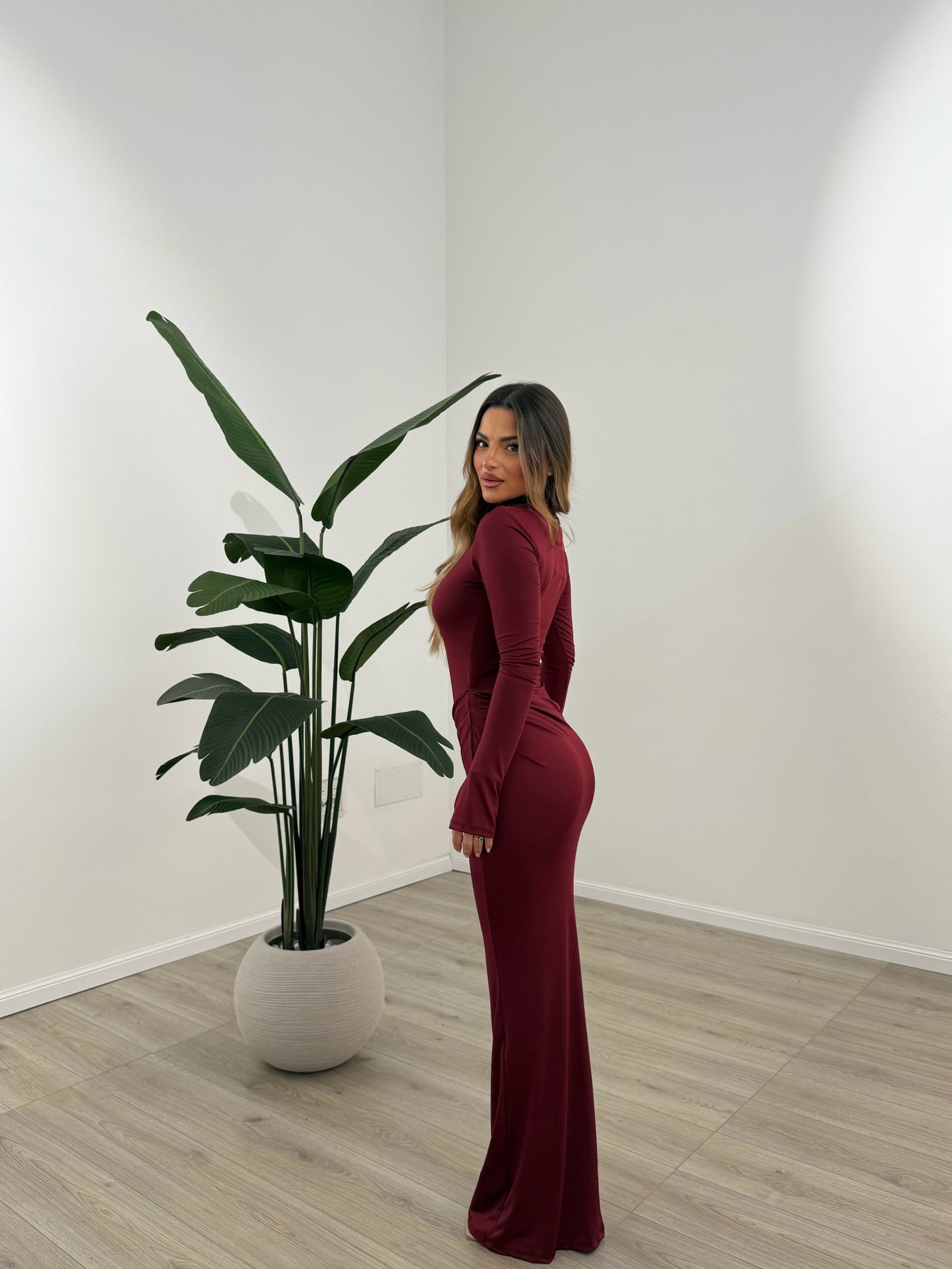 ABITO SILVIA BORDEAUX