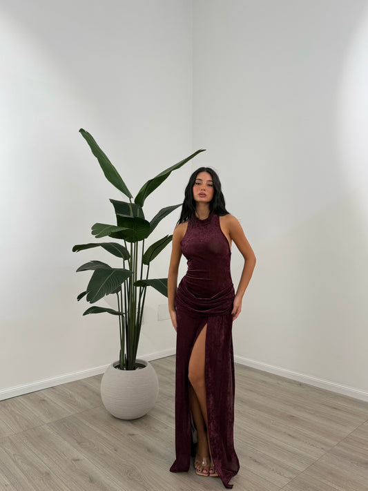 ABITO MARGOT BORDEAUX